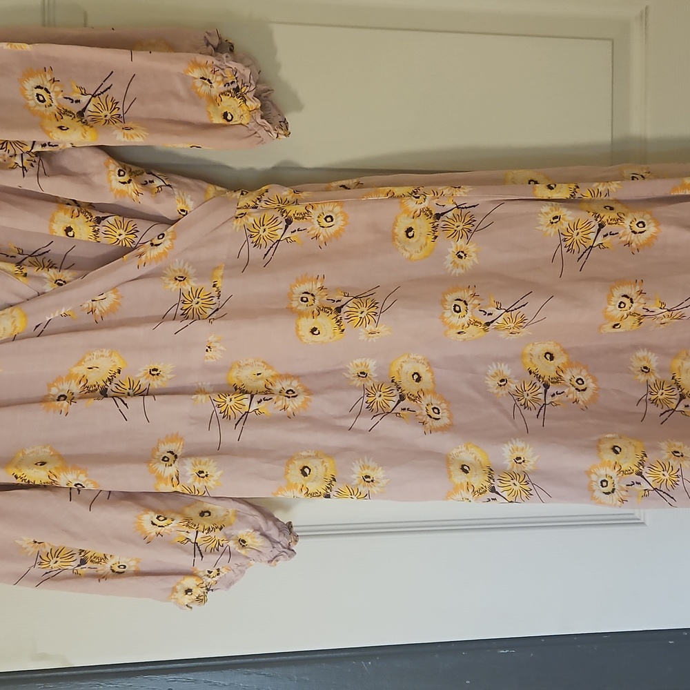 Madewell Pink floral wrap dress - Picture 3 of 3
